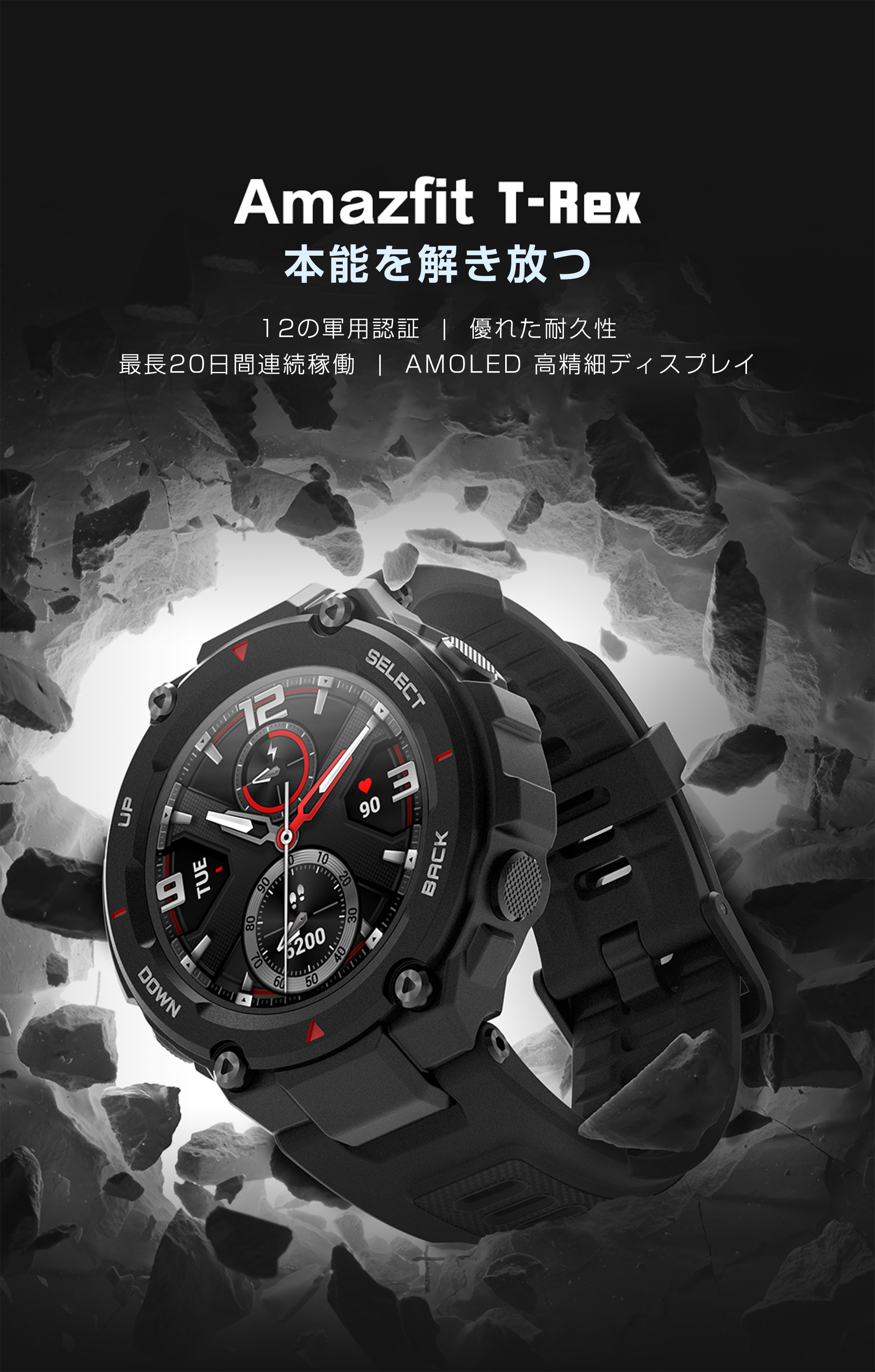 【美品】Amazfit T-Rex